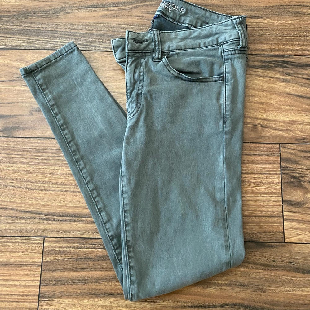 Olive Green Skinny Jeans